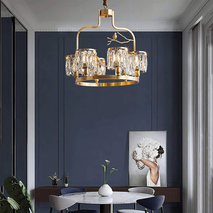 Crystal Bird Chandelier