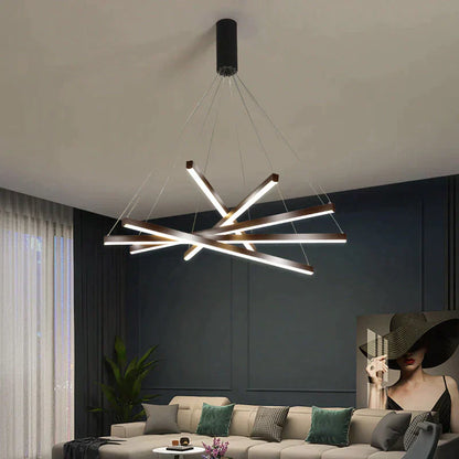 Elevate Your Space with the Modern Black Stair Chandelier